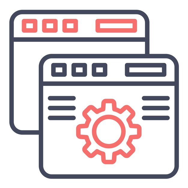 Custom Features Vector Illustration Style