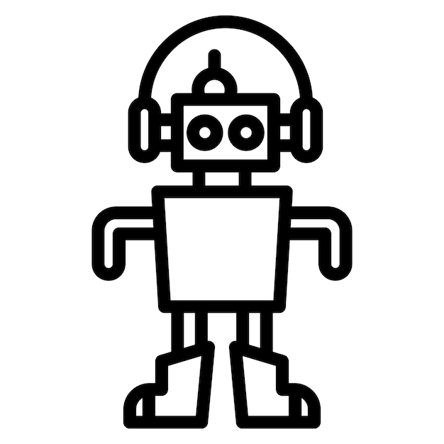 Customer Service Robot icon vector image Can be used for Robotics