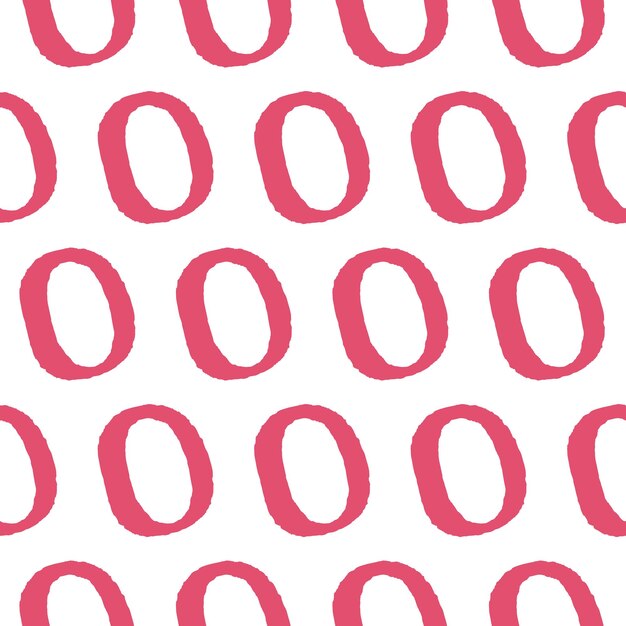 Cute dotted Alphabet seamless pattern