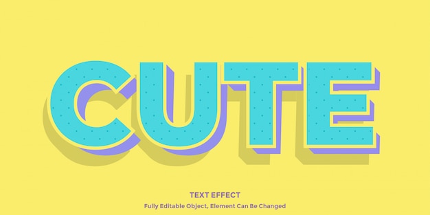 cyan 3d text effect 