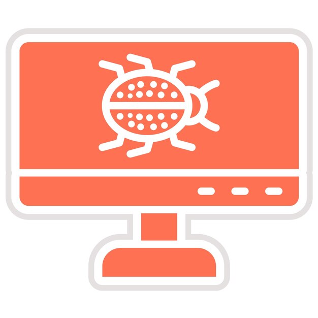 Cyber Attack Vector Icon Design Illustration