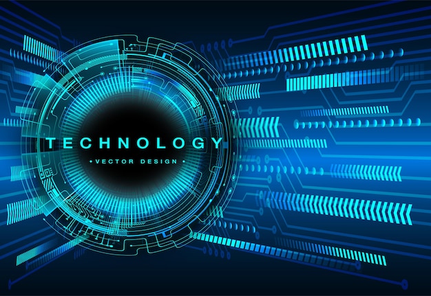 cyber circuit future technology concept background