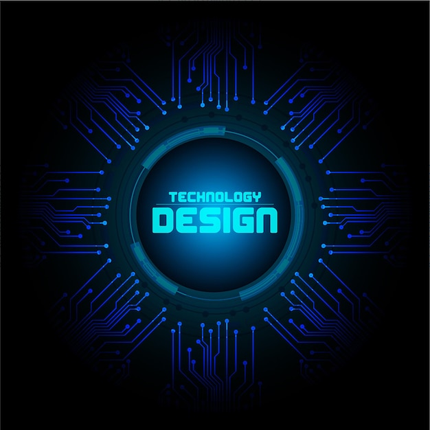 cyber circuit future technology concept background