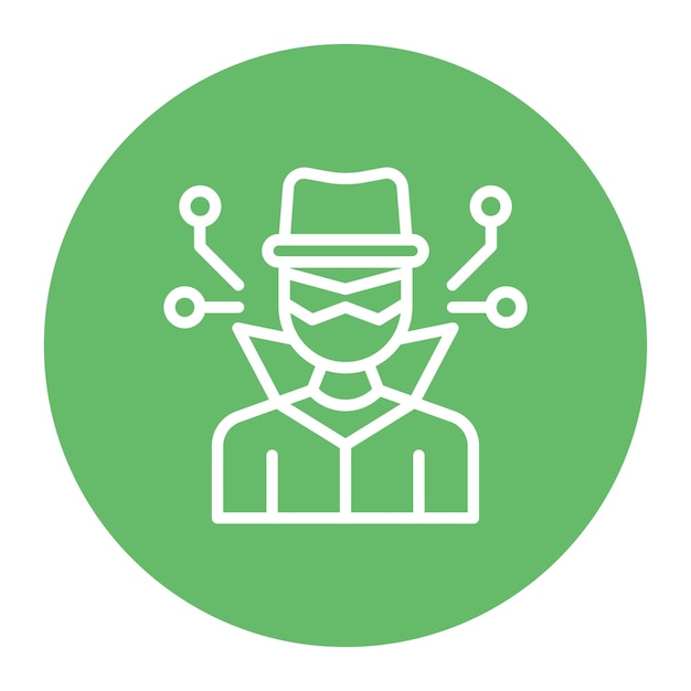 cyber inspector icon vector image can be used for information security