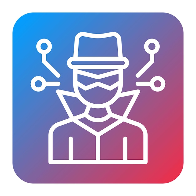 cyber inspector icon vector image can be used for information security