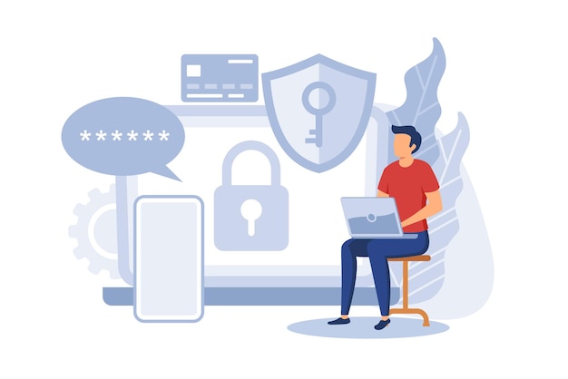 cyber security software illustration exclusive design inspiration