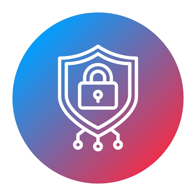 cybersecurity icon vector image can be used for professional services