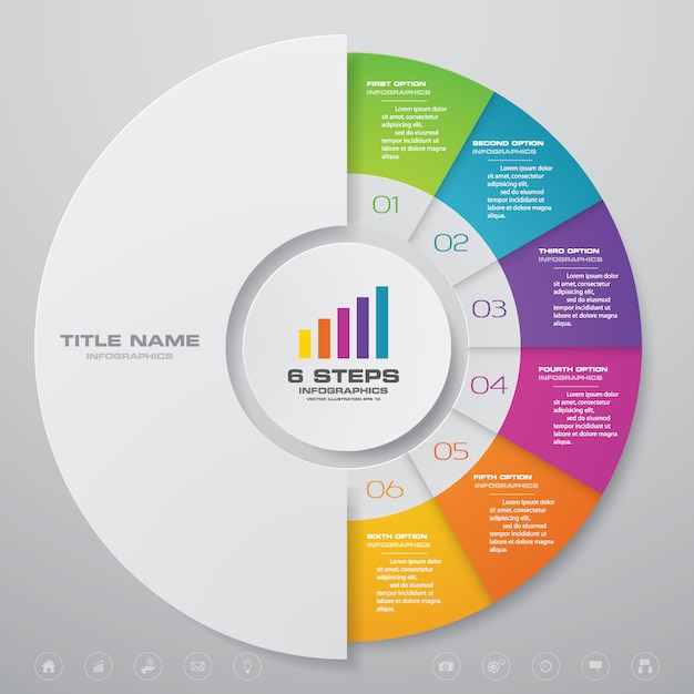 cycle chart infographic for data presentation