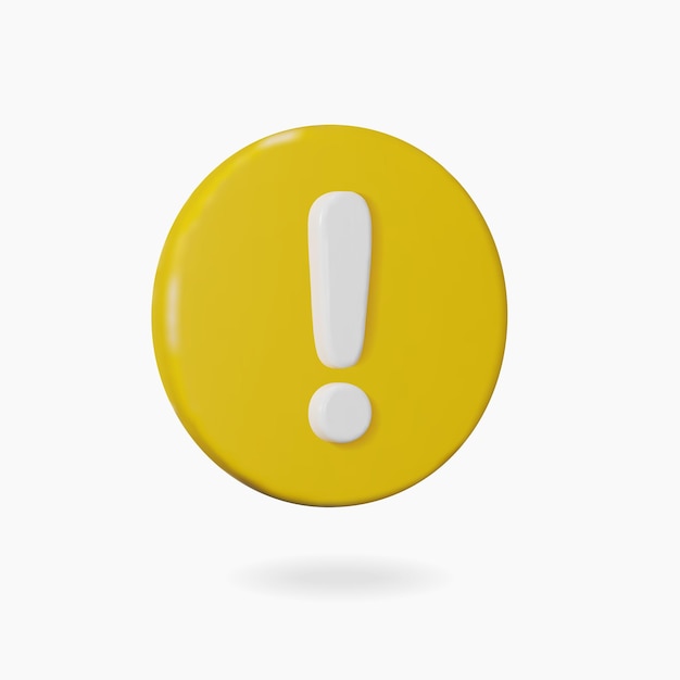 D warning sign on yellow circle