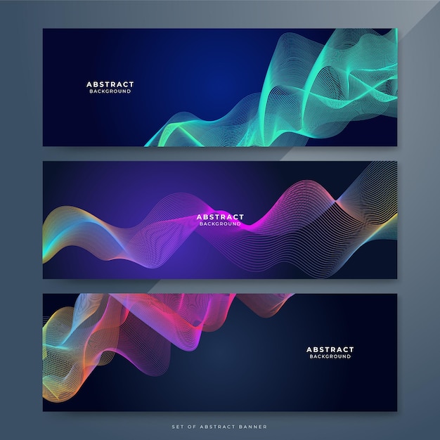 dark abstract background with glowing wave shiny moving lines design element modern purple blue gradient flowing wave lines futuristic technology concept vector illustration