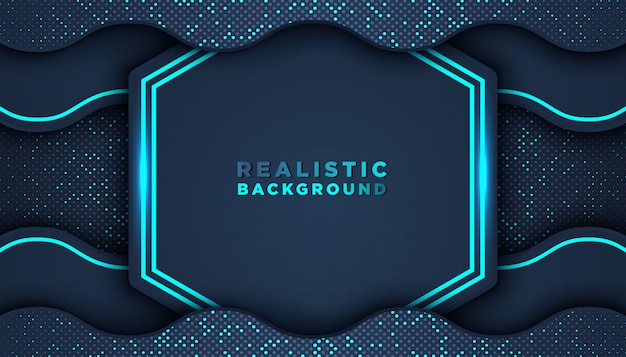 dark abstract background with overlap layers