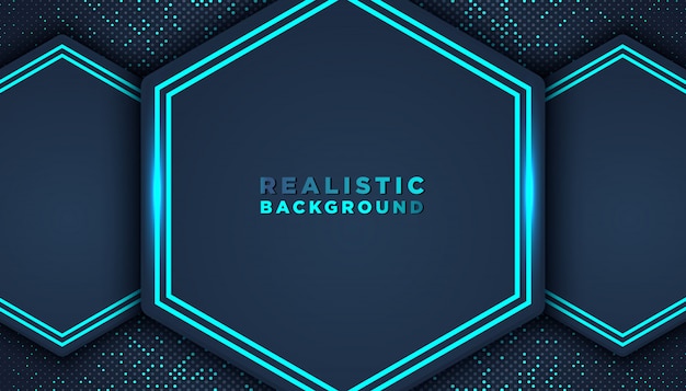 Dark abstract background with overlap layers