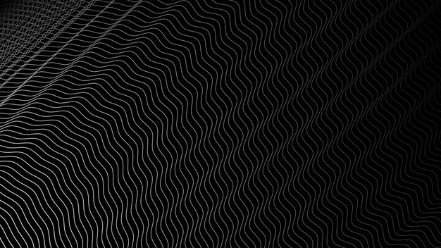 dark background with wavy lines abstract for fabric style or backdrop