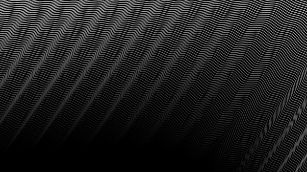 Dark background with wavy lines abstract for fabric style or backdrop