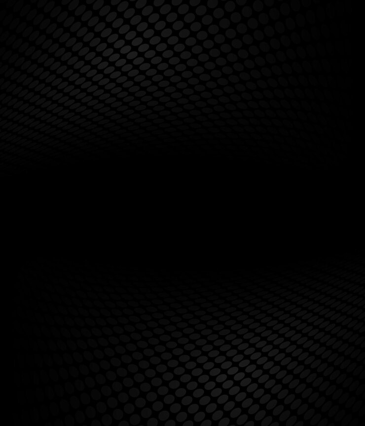 Vector dark black halftone background with wavy dotted lines
