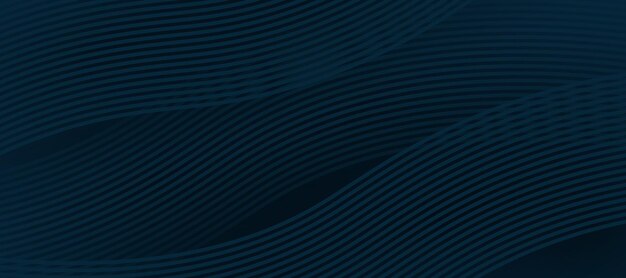 dark blue abstract background with glowing curved waves