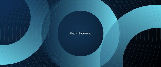 Dark blue abstract background with glowing geometric shape