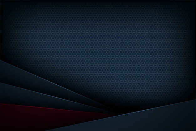 dark blue abstract  background with overlapping characteristics.
