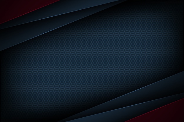 Dark blue abstract  background with overlapping 