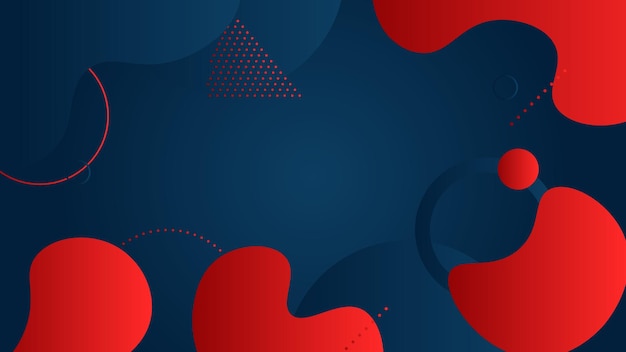 Dark blue abstract modern background with flat shapes Creative abstract background design