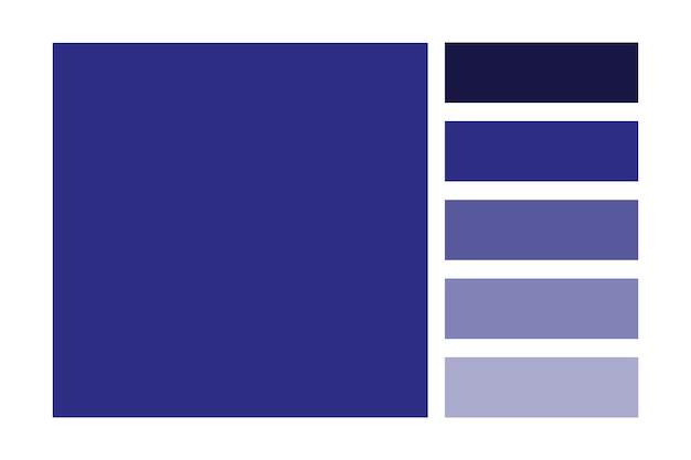 dark blue palette deep gradient swatch vector rectangular tones elegant navy hues