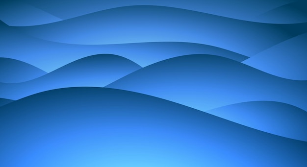 dark blue wave pattern background mountain or hill scenery illustration design