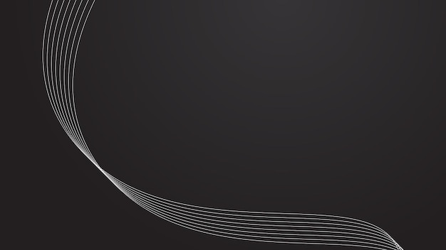 Dark blur abstract gradient background wallpaper design vector image with curve line for backdrop or