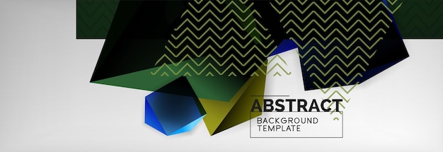 dark color geometric abstract background 3d shapes