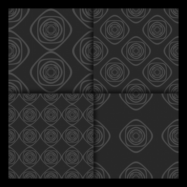 dark gray minimalistic pattern set 11