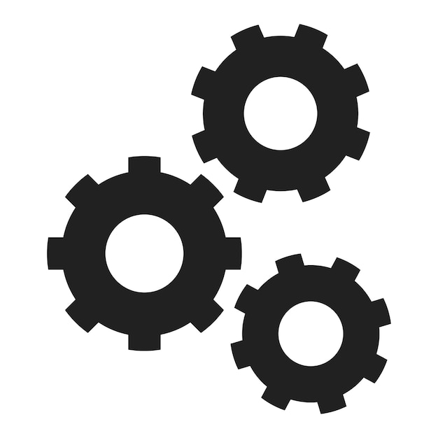 Dark Grey Gears vector template