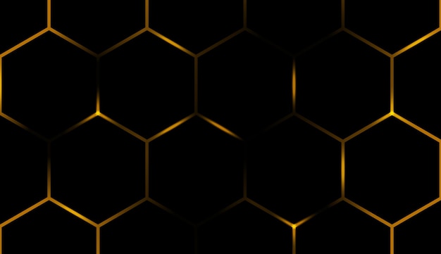Dark hexagonal with bright background