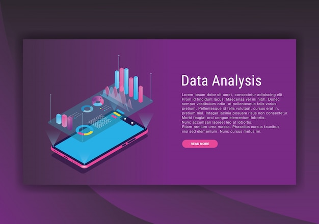 Data analysis isometric design  template