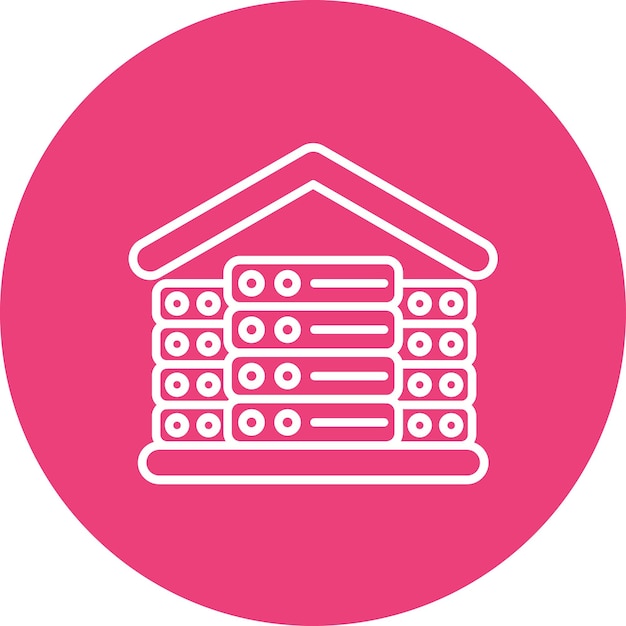 Data Center icon vector image Can be used for Data Analytics