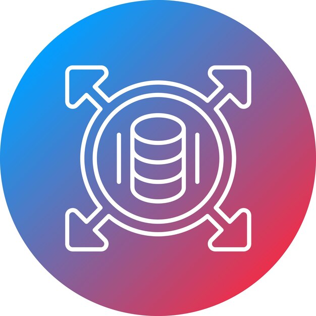 data driven icon vector image can be used for influencer marketing