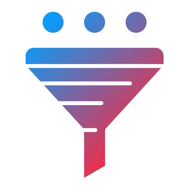 Data Filtering System icon vector image Can be used for Project Management