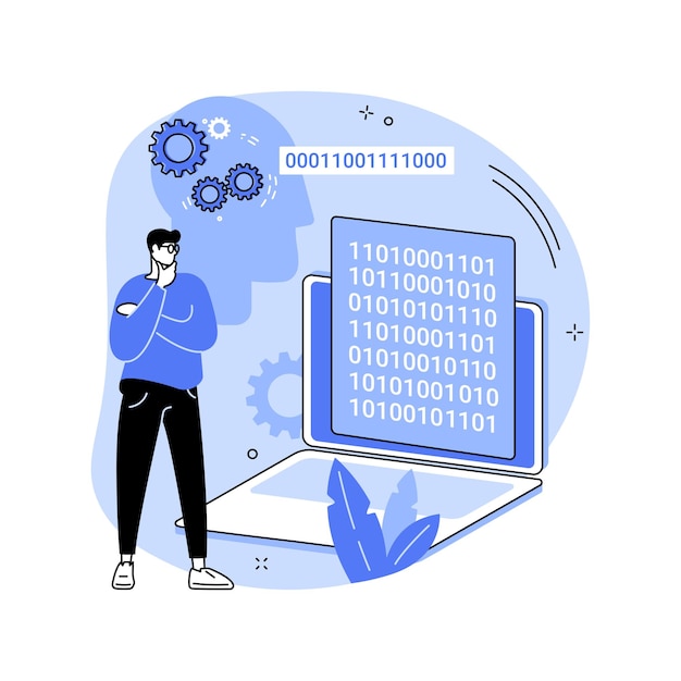 Data mining abstract concept vector illustration