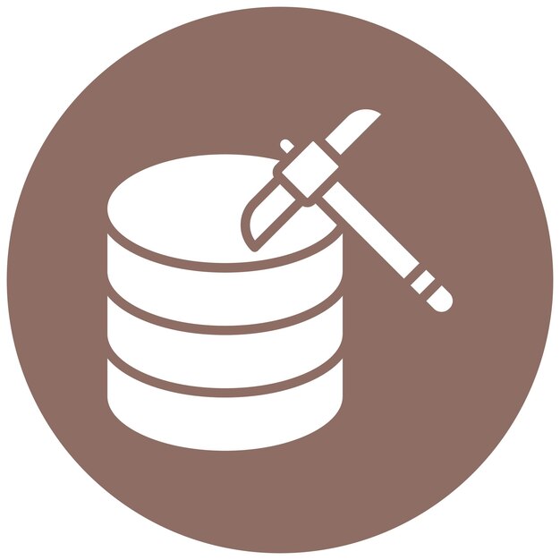 Data Mining Vector Illustration Style