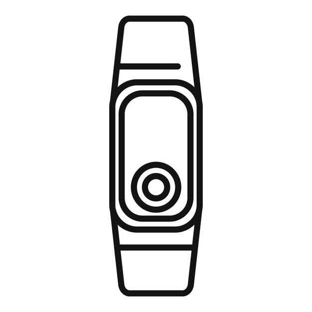 Data network band icon outline vector Sport data network
