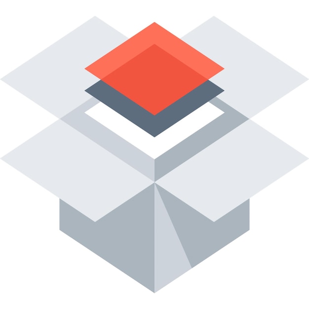 data package flat web icon concept