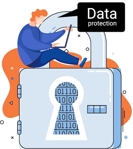data protection privacy internet security secure data management protect data from hacker attacks