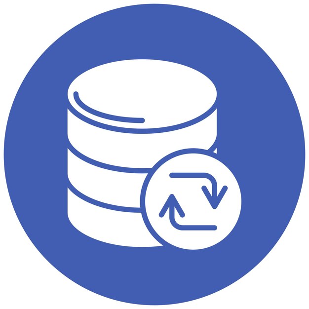 Data Refresh Vector Illustration Style