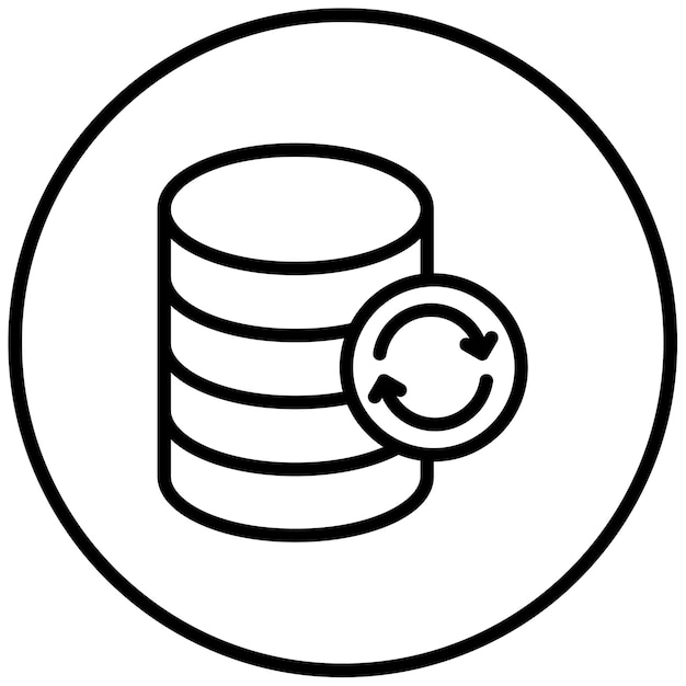 Data Refresh Vector Illustration