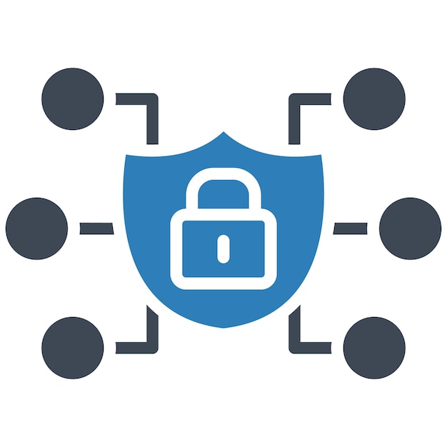 data security vector illustration style