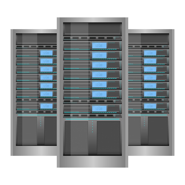 Data server   design illustration isolated