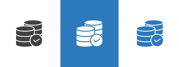 Data storage icon thin line illustration
