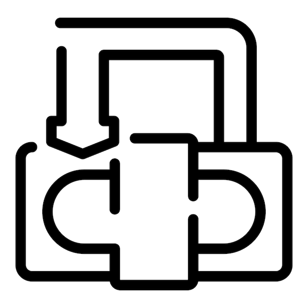 Data transferring from cloud storage to mobile device icon