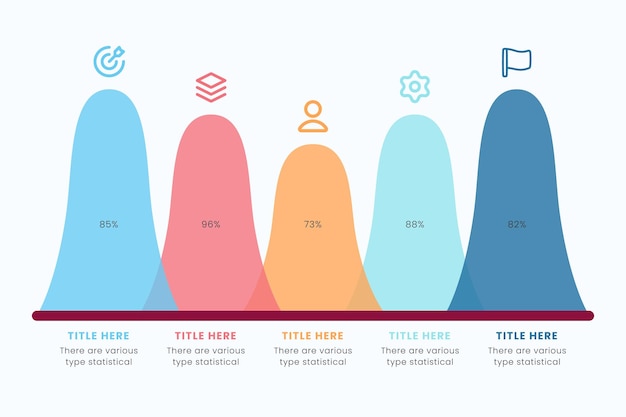 Data visualization elements include marketing charts and graphs Website and presentation template