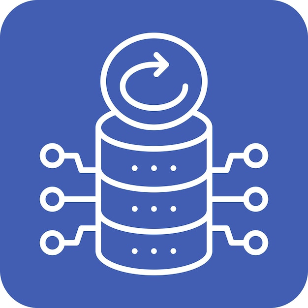database backup vector icon can be used for web hosting iconset
