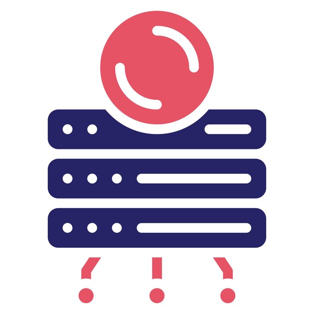 Database Backup vector icon illustration of Web Hosting iconset