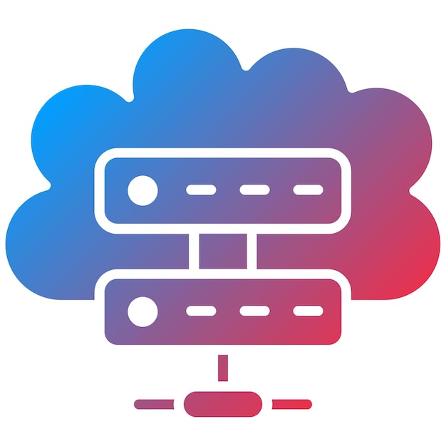 database center icon vector image can be used for web hosting